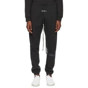 ESSENTIALS Fear of God Jet Black Joggers